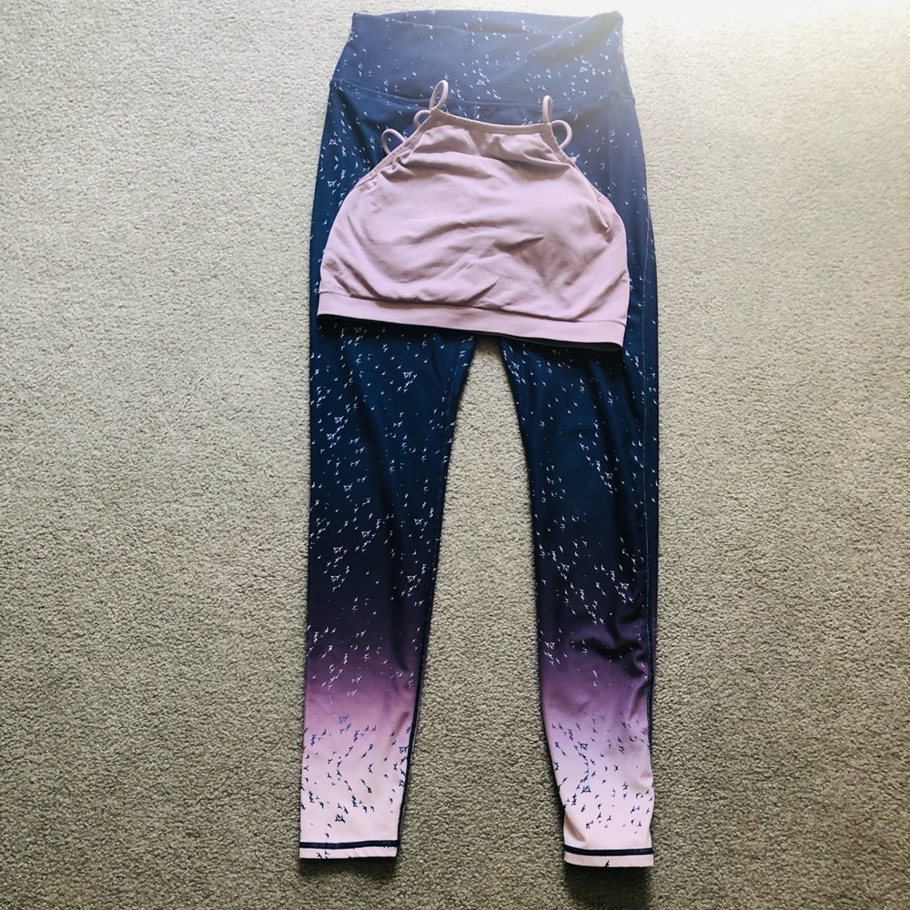 Fabletics leggings and bra set
